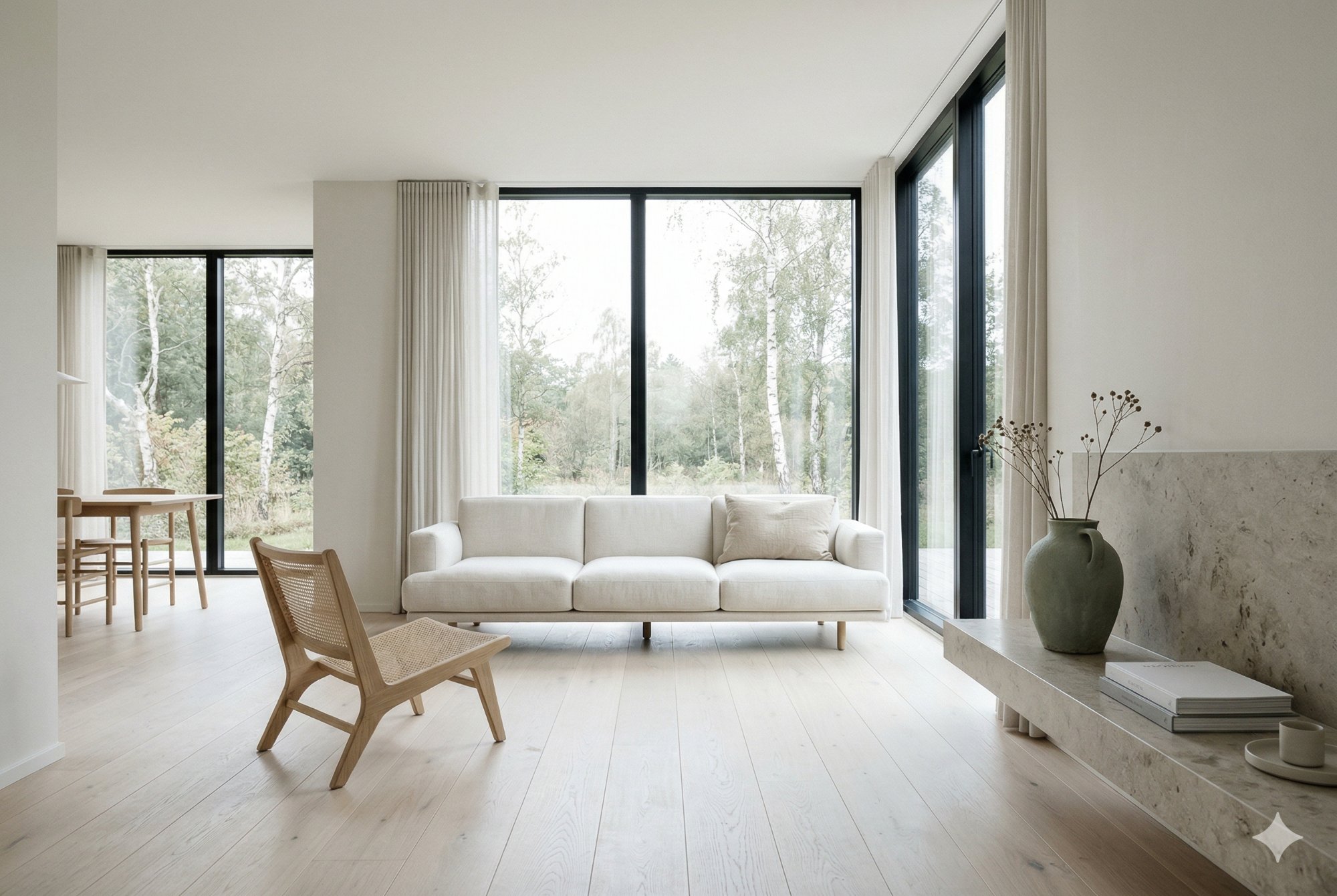 Elura — bright Scandinavian living space with natural light