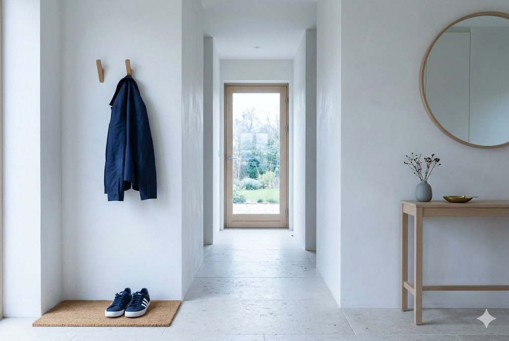 Sunlit entryway with natural light — Elura welcoming space